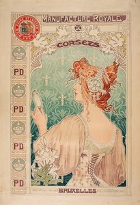 Manufacture Royale de corsets, 1897 - Alfons Marie Mucha