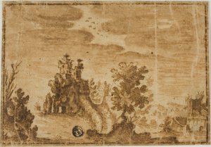 Château de fées dans un paysage