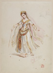 Halévy - La magicienne - maquettes de costumes par Alfred Albert - 10. Fées, choeurs dames