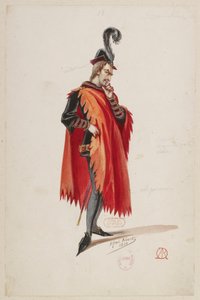 Halévy - La magicienne - maquettes de costumes par Alfred Albert - 18. (Stello de Nici), M. Bonnehée