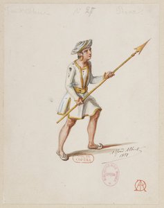 Halévy - La magicienne - maquettes de costumes par Alfred Albert - 27. Jeu d