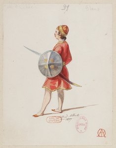 Halévy - La magicienne - maquettes de costumes par Alfred Albert - 31. Jeu d