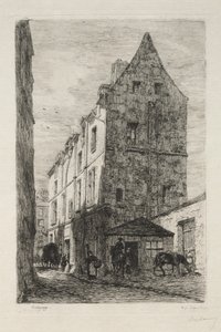 Maison dite de la Reine Blanche, Rue de Marmousets - Alfred Alexandre Delauney