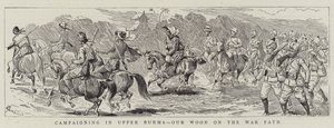 Campagne en Haute-Birmanie, notre Woon sur le sentier de la guerre