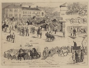 Notes à la Foire aux Chevaux de Horncastle - Alfred Chantrey Corbould
