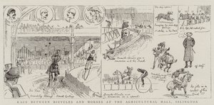 Course entre vélos et chevaux à l