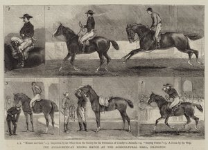 Le match équestre anglo-mexicain au Agricultural Hall, Islington - Alfred Chantrey Corbould