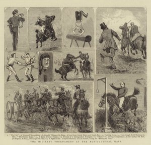 Le tournoi militaire au Agricultural Hall - Alfred Chantrey Corbould
