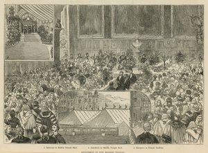 Les Cours royales de justice : déjeuner au Middle Temple - Alfred Chantrey Corbould
