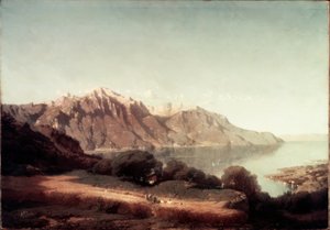 Vue sur le lac Léman - Alfred Chavannes