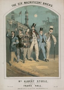 Partition musicale pour The Six Magnificent Bricks chanté par Albert Steele, écrit par Frank Hall - Alfred Concanen