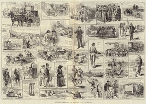 Croquis de vacances à Margate et Ramsgate - Alfred Courbould