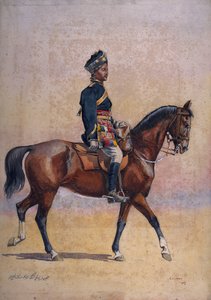 Soldat du 12e Cavalerie, Jemadar, Dogra, illustration pour 