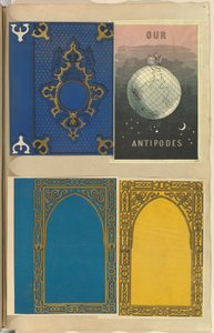 Quatre couvertures de livres lithographiées, une pour Nos Antipodes