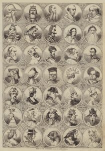 Têtes des pantomimes