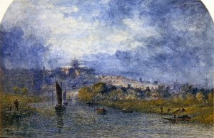 Coucher de soleil sur Norwich - Alfred Dawson