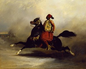 Cavalier Nubien au Galop - Alfred Dedreux