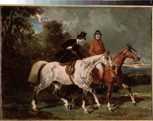 Promenade à cheval - Alfred Dedreux