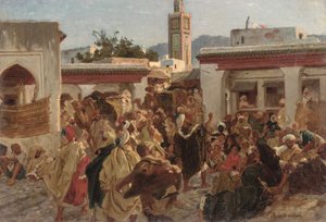 Scène de rue marocaine - Alfred Dehodencq