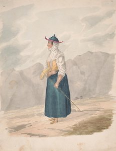 Paysanne avec bâton, La Palma