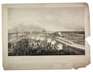 La bataille de Stone River ou Murfreesboro, 1863