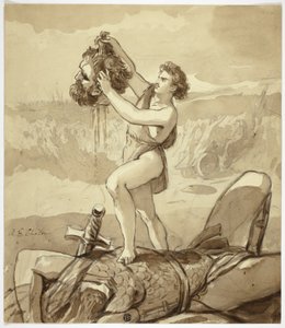 David et Goliath - Alfred Edward Chalon
