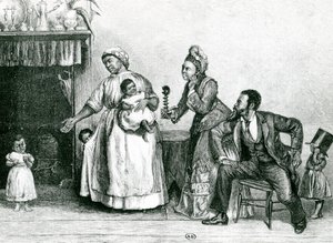 La visite de Tante Chloe, 1877 - Alfred Edward Emslie