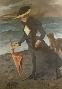 Sur le rivage, 1891 - Alfred Emile Stevens