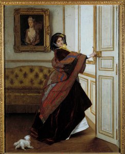 La Dame au petit chien - Alfred Emile Stevens