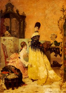 La Nouvelle Robe - Alfred Emile Stevens