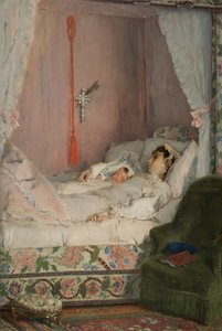 Une mère, vers 1870 - Alfred Emile Stevens