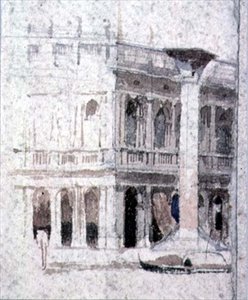 Un bâtiment à Venise, près de Saint-Marc, 19ème siècle - Alfred Emile Stevens