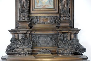 Détail de la cheminée Sam Wilson, vers 1908-14 - Alfred Gilbert