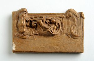 Maquette pour un panneau avec une figure assise