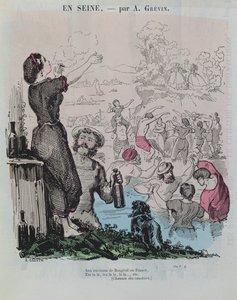 Baigneurs dans la Seine à Bougival, de 
