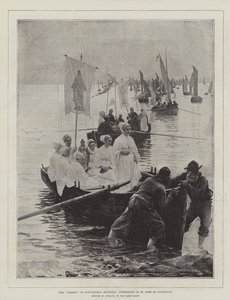Le pardon à Concarneau, Bretagne, Sœur de Sainte Anne de Fouesnant