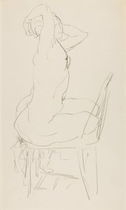 Nu assis - Alfred H. Maurer