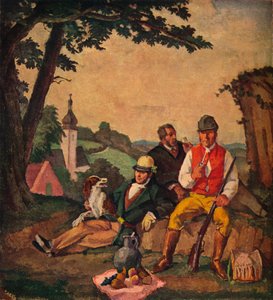 Le Pique-nique de chasse, c1926 - Alfred Hagel
