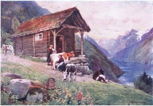 Un Saeter - Alfred Heaton Cooper