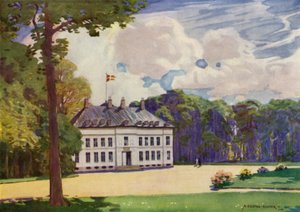 Danemark : Copenhague, palais de Bernstorff - Alfred Heaton Cooper