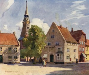 Danemark : Tonder, Une ville médiévale dans le Nord du Slesvig - Alfred Heaton Cooper