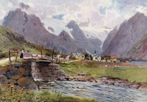 Fjaerland, Sognefjord - Alfred Heaton Cooper