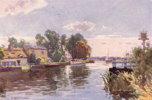 Horning Ferry, sur la Bure, Norfolk - Alfred Heaton Cooper