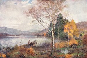 District des Lacs : Charbonniers, lac de Coniston - Alfred Heaton Cooper
