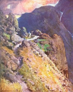 District des Lacs : Approchant le sommet du col de Styhead, Wastdale