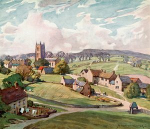Village de Mells, près de Frome - Alfred Heaton Cooper