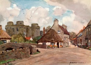 Village et château de Nunney - Alfred Heaton Cooper