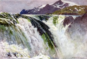Stora Sjofallet, Grandes chutes du lac, Saltoluokta - Alfred Heaton Cooper
