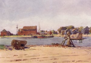 Walberswick Ferry, Suffolk - Alfred Heaton Cooper