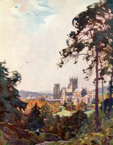 Cathédrale de Wells, depuis le Tor - Alfred Heaton Cooper